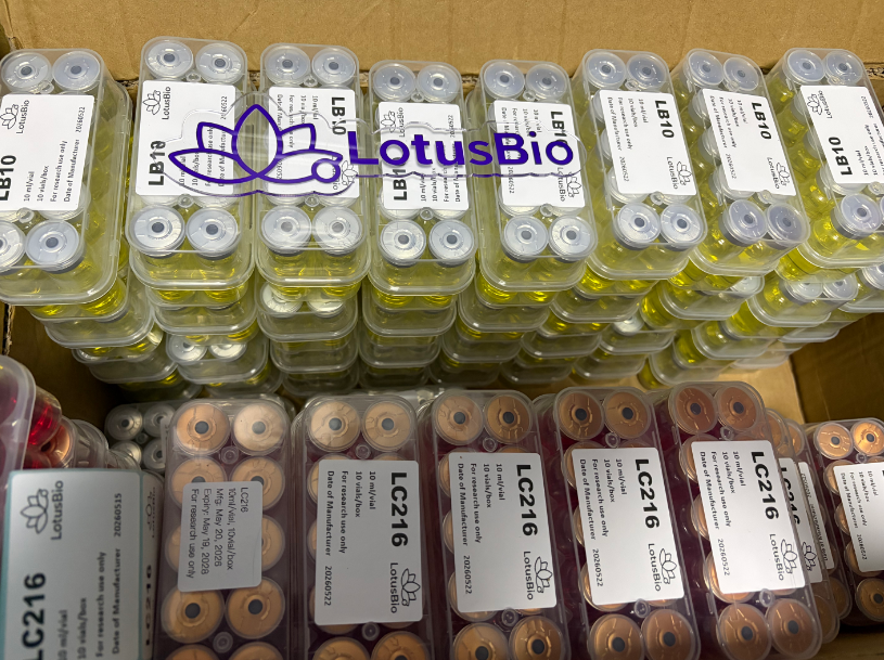 LotusBio packaged products prepared for fulfillment